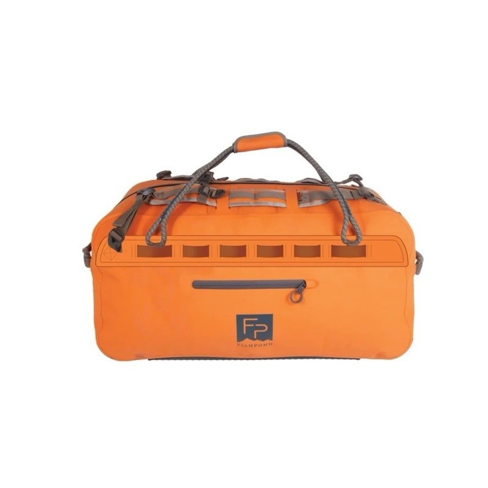 Fishpond Thunderhead Submersible Orange Duffel- Eco Luggage Used One Hole - Picture 9 of 11